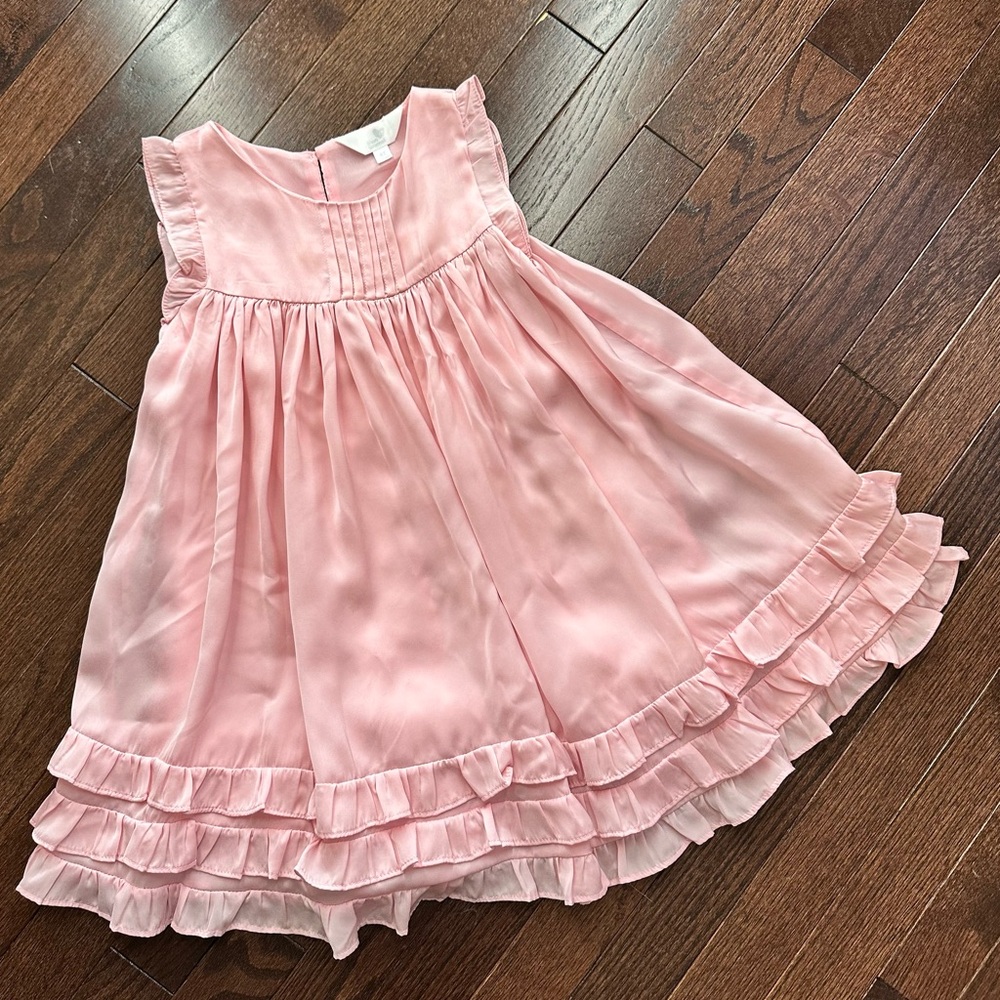 Mon Caramel Spring Pink Dress Size 4T